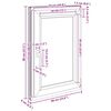 vidaXL Basement Window "RISOR" 60x80 cm Tilt&Turn DIN Right White
