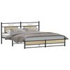vidaXL Metal Bed Frame without Mattress Sonoma Oak 183x213 cm