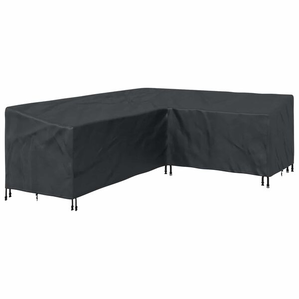 vidaXL Furniture Cover Black 260 x 210 x 80 cm 210D Oxford Fbric