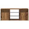 vidaXL TV Cabinet with LED Lights Old Wood 120x30x50 cm Engineered Wood