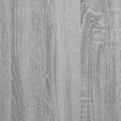 vidaXL Bed Frame Grey Sonoma 150x200 cm King Size Engineered Wood