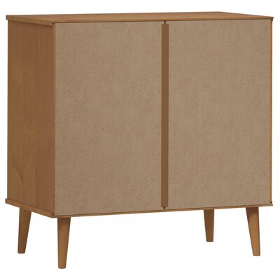 vidaXL Drawer Cabinet MOLDE Brown 80x40x80 cm Solid Wood Pine