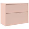 vidaXL Storage Cabinet Pink 90 x 40 x 70 cm Steel