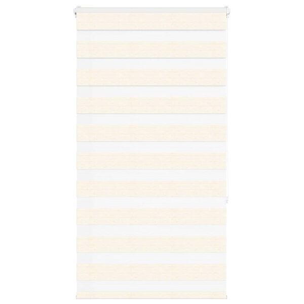 vidaXL Zebra Blind Marble Beige 80x150 cm Fabric Width 75.9 cm Polyester