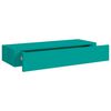vidaXL Wall-mounted Drawer Shelf Blue 60x23.5x10cm MDF