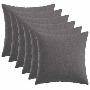 vidaXL Cushion Cover 6 pcs HEERLEN Light Grey 50 x 50 cm Fabric