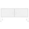 vidaXL TV Cabinet White 105x35x50 cm Steel
