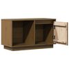 vidaXL TV Cabinet Honey Brown 74x35x44 cm Solid Wood Pine