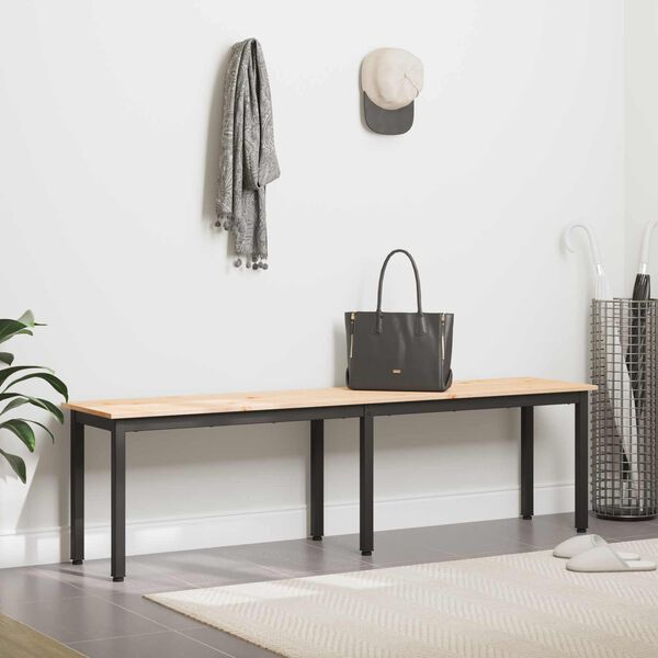 vidaXL Bench Natural 160 x 35 x 45 cm Solid Pine Wood