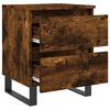 vidaXL Bedside Cabinets 2 pcs Smoked Oak 40x35x50 cm Engineered Wood
