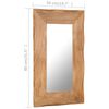 vidaXL Cosmetic Mirror 50x80 cm Solid Acacia Wood