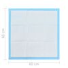 vidaXL Pet Training Pads 100 pcs 60x60 cm Non Woven Fabric