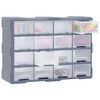 vidaXL Multi-drawer Organiser with 16 Middle Drawers 52x16x37 cm