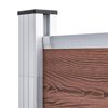 vidaXL Garden Fence WPC 175x186 cm Brown