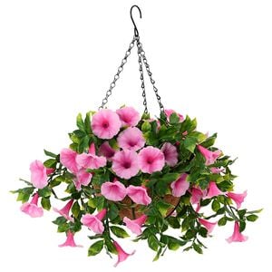 vidaXL Artificial Flowers Pink 55 x 50 x 57 cm PE and Steel