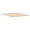 vidaXL Floor Bed Frame White 200 x 210 cm Solid pine wood