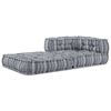 vidaXL Modular Corner Sofa Grey Print 70 x 70 x 56 cm Fabric
