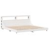 vidaXL Bed Frame without Mattress White 180x200 cm Super King Solid Wood Pine