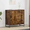 vidaXL Side Cabinet Smoke Oak 79 x 36 x 75 cm Engineered Wood