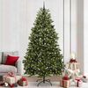 vidaXL Artificial Christmas Tree Green 240 cm PVC and Metal