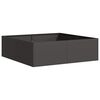 vidaXL Planter Black 100x100x30 cm Steel