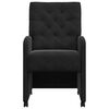 vidaXL Dining Chairs with Wheels 2 pcs Black 58 x 67 x 97 cm Velvet