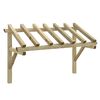 vidaXL Door Canopy 200x100x100 cm Solid Pinewood