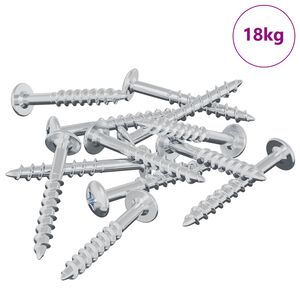 vidaXL Screw 7792 pcs Silver 9.8 x 35 mm Iron