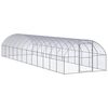 vidaXL Outdoor Chicken Coop 3x12x2 m Galvanised Steel