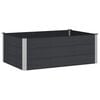 vidaXL Garden Raised Bed Black 150 x 100 x 54 cm alu.