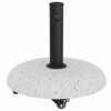 vidaXL Parasol Base White and Black 45 x 45 x 40 cm Concrete and Metal