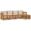 vidaXL Outdoor Sofa Set 5 pcs Natural