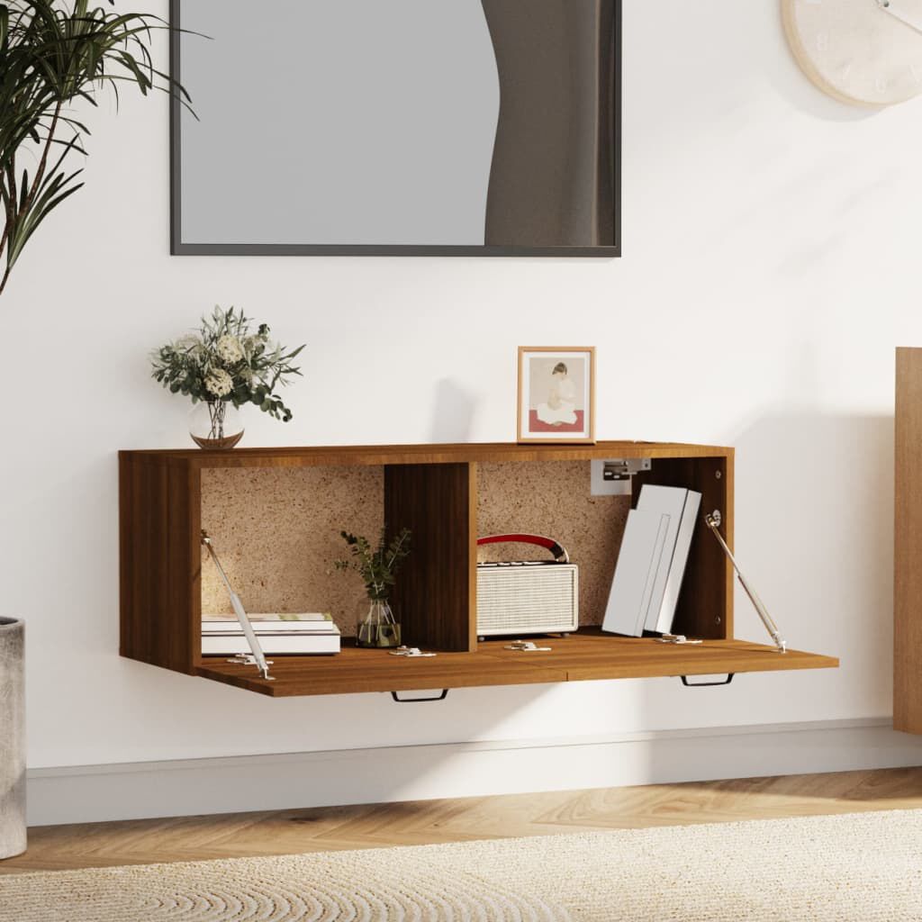 Wooden wall cabinet top design