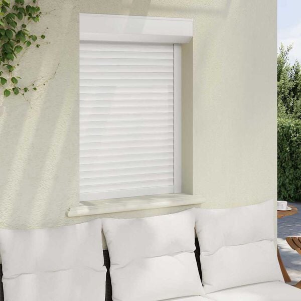 vidaXL Roller Shutter Aluminium 70x100 cm White