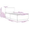 vidaXL Bed Frame with Headboard Black 70 x 190 cm Engineered Wood