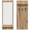 vidaXL Wall-Mounted Coat Rack with Shelf Artisan Oak 70 x 10 x 90 cm