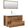 vidaXL 3 Piece Bathroom Furniture Set Old Wood Engineered Wood