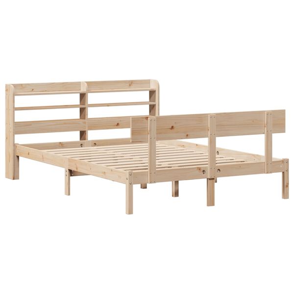 vidaXL Bed Frame without Mattress 160x200 cm Solid Wood Pine