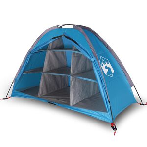 vidaXL Storage Tent 9 Compartments Blue Waterproof