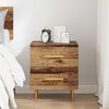 vidaXL Bedside Cabinet Old Wood 40 x 35 x 47.5 cm Engineered Wood