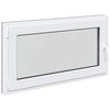 vidaXL Basement Window "RISOR" 110x50 cm Tilt&Turn DIN Left Anthracite