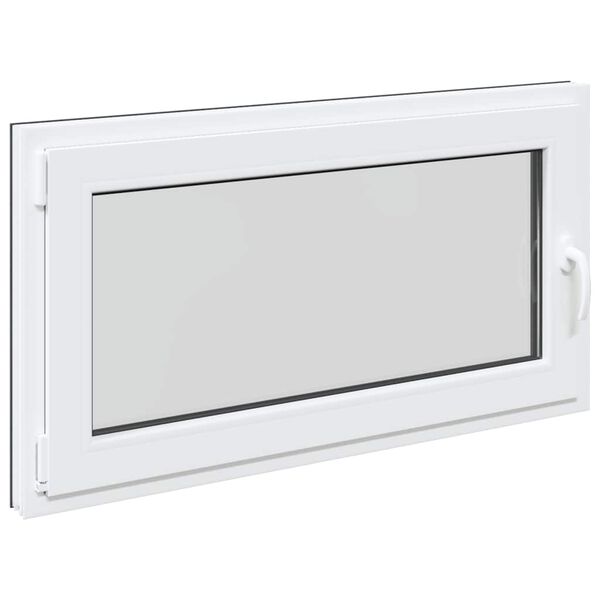 vidaXL Basement Window "RISOR" 110x50 cm Tilt&Turn DIN Left Anthracite