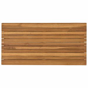 vidaXL Table Top 90 x 45 x 3.5 cm Rectangular Solid Teak Wood Natural