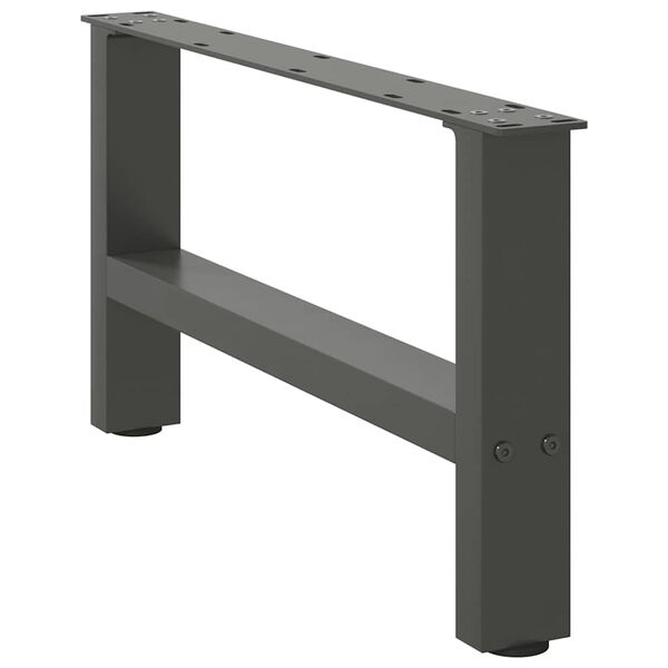 vidaXL Coffee Table Legs Anthracite 2 pcs 70x(30-31) cm Steel
