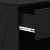 vidaXL Bed Cabinet 2 pcs Black Oak 40 x 39 x 40cm Engineered Wood