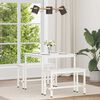 vidaXL Dining Table White 80 x 80 x 75 cm Solid Pine Wood
