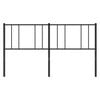 vidaXL Metal Replace Headboard Black 200 cm