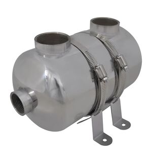 vidaXL Heat Exchanger | Stainless Steel | SS304 stainless steel | 292 x 134 mm