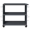 vidaXL Tool Trolley Anthracite 75 x 35 x 73 cm Cold-rolded steel