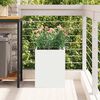 vidaXL Garden Planter White 32 x 32 x 40 cm Cold-rolled steel